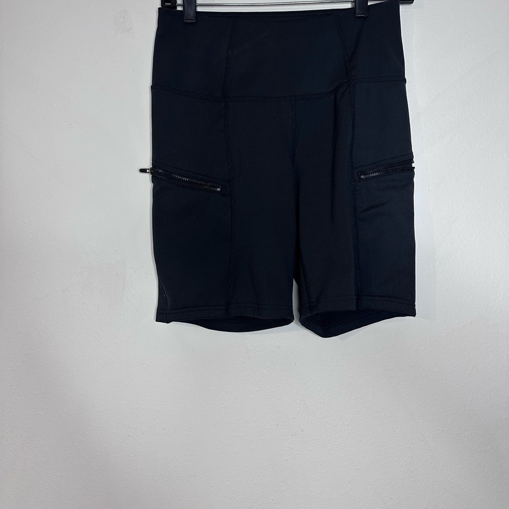 Women's Black Bike Shorts - Picture 3 of 4